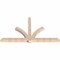 Ekena Millwork Redmond Smooth Timber Gable Bracket, Douglas Fir, 108"W x 63"H x 5 1/2"D x 5 1/2"F, 14/12 Pitch GBW108X63X0606RED00SDF - alternate 2